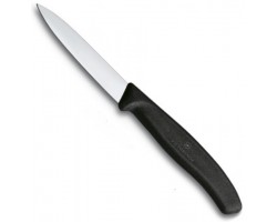 Нож Victorinox для очистки овощей, лезвие 8 см, черный (6.7603)