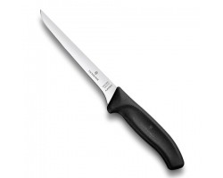 Нож Victorinox обвалочный, гибкое лезвие 15 см, черный (6.8413.15)