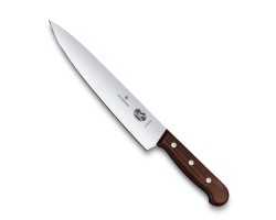 Нож Victorinox разделочный, лезвие 22 см, прямое, рукоять из палисандрового дерева (подар. упак.) (5.2000.22G)