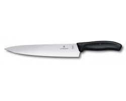 Нож разделочный Victorinox SwissClassic, 22 см, черная пластиковая рукоять (6.8003.22B)