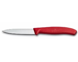 Нож Victorinox для овощей, 8 см, с заостренным кончиком, красный (6.7601)