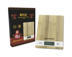 Весы кухонные электронные МАТРЕНА МА-039 бамбук (007160)