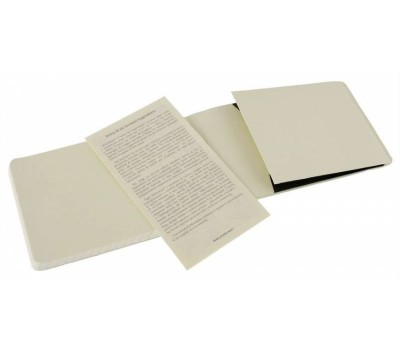 Блокнот Moleskine Reporter Soft Pocket, 192 стр., черный, в линейку (394739(QP811))