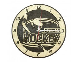 Часы настенные сувенирные модель Hockey (диаметр 280мм)