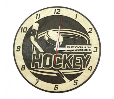 Часы настенные сувенирные модель Hockey (диаметр 280мм)