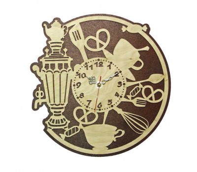 Часы настенные сувенирные модель Чаепитие (диаметр 280мм)