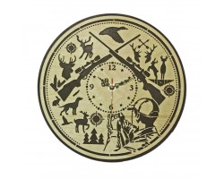 Часы настенные сувенирные модель Охотник (диаметр 280мм)
