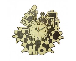 Часы настенные сувенирные модель Школа-2 (химия) (фигурные 290х280мм)