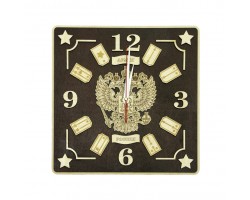 Часы настенные сувенирные модель Армия (квадратные 310х310мм)