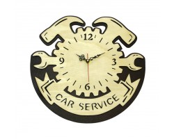 Часы настенные сувенирные модель Car Service (фигурные 280х275мм)