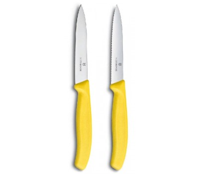 Набор Victorinox кухонный, 2 предмета, лезвие прямое, желтый (6.7606.L118B)