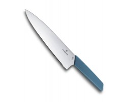 Нож Victorinox разделочный, лезвие 20 см, голубой (6.9016.202B)