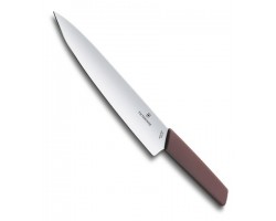 Нож Victorinox разделочный, лезвие 22 см, красный (6.9016.221B)