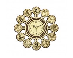 Часы настенные сувенирные модель Знаки зодиака 2 (фигурные 280х280мм)