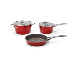 Набор посуды 5 предметов GALAXY GL9515 (красный)