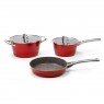 Набор посуды 5 предметов GALAXY GL9515 (красный)