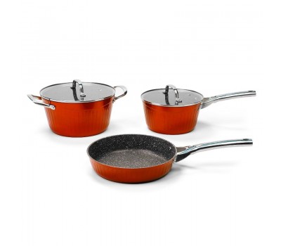 Набор посуды 5 предметов GALAXY GL9515 (оранжевый)